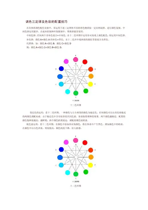 调色三定律及色彩的配置技巧