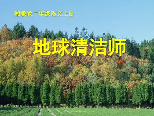 湘教版二年级语文上册《地球清洁师》PPT课件(3篇)