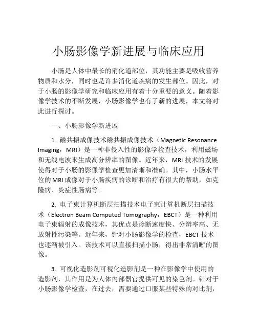 小肠影像学新进展与临床应用