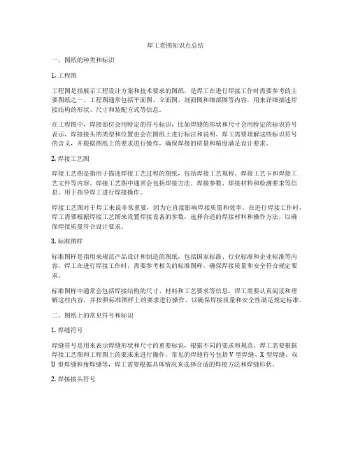 焊工看图知识点总结