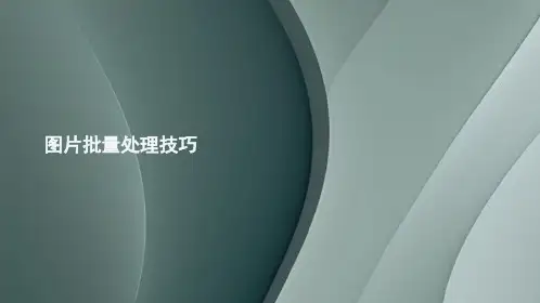 简单易学图片批量处理技巧