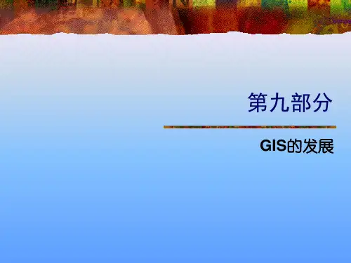 武汉大学地理信息系统课件第九部分
