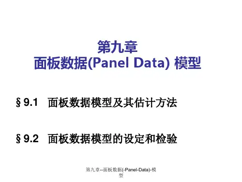 第九章--面板数据(-Panel-Data)-模型课件