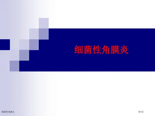 细菌性角膜炎