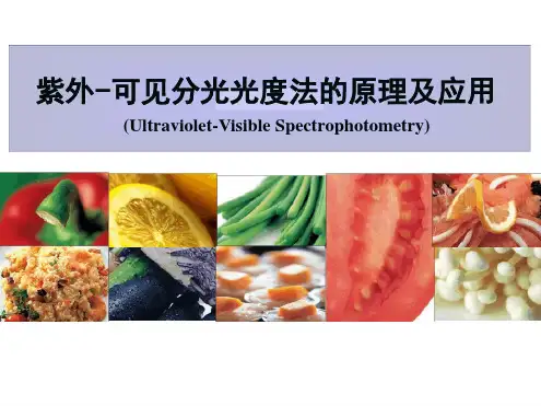 紫外可见分光光度法的原理及应用