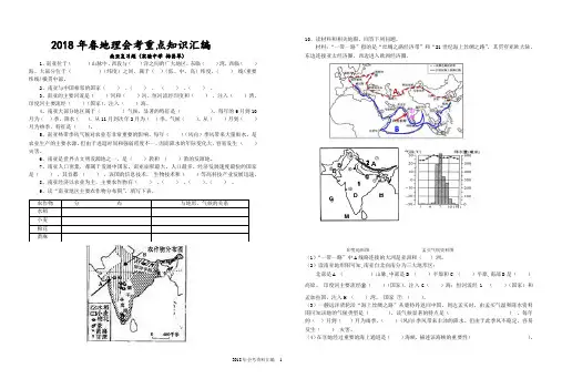 2018会考资料汇编