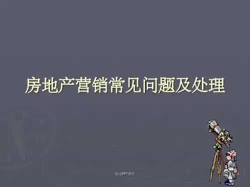 房地产销售常见问题经典处理建议ppt课件