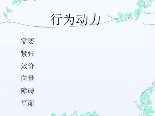 行为动力