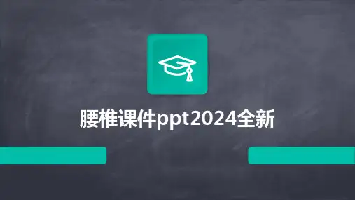 腰椎课件ppt2024全新