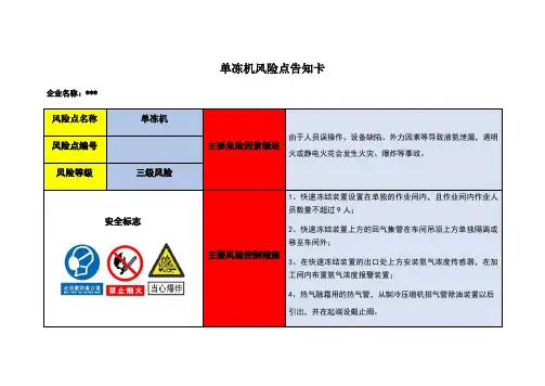危险源辨识风险点告知卡