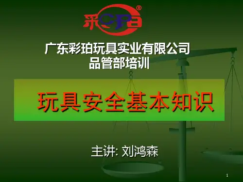 玩具安全ppt课件
