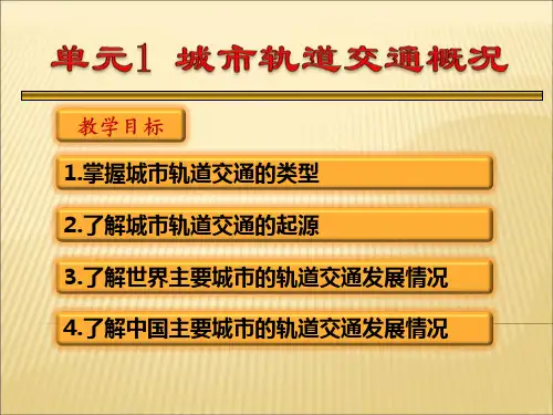 城市轨道交通概论-ppt课件