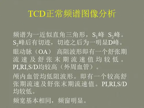 TCD检测结果分析