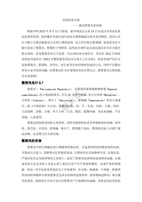 危险的 毒火锅