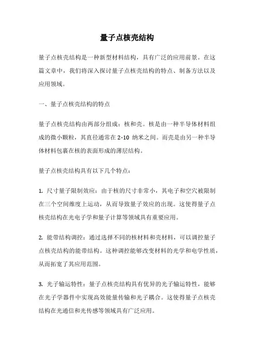 量子点核壳结构