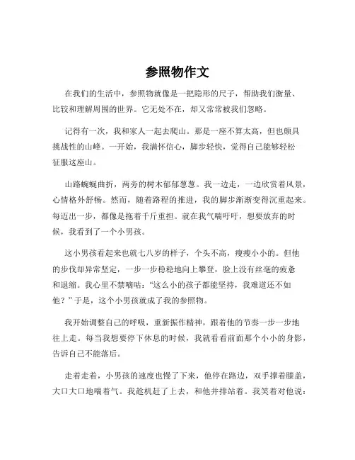 参照物作文