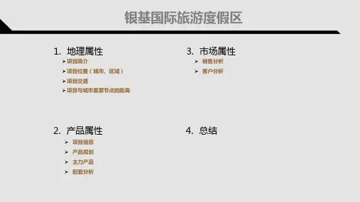 银基国际旅游度假区案例分析