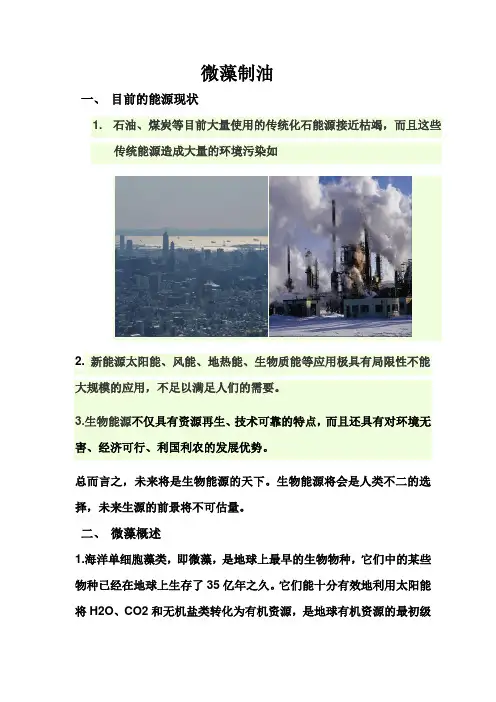 微藻制油