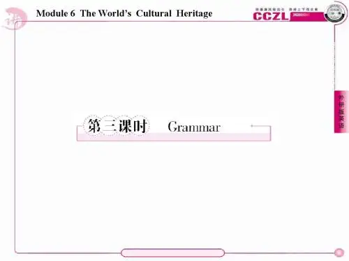 高二英语外研版选修7课件：6-3 Grammar