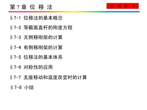 结构力学第7章   位移法