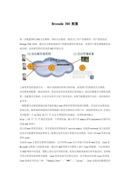 Brocade 300 配置