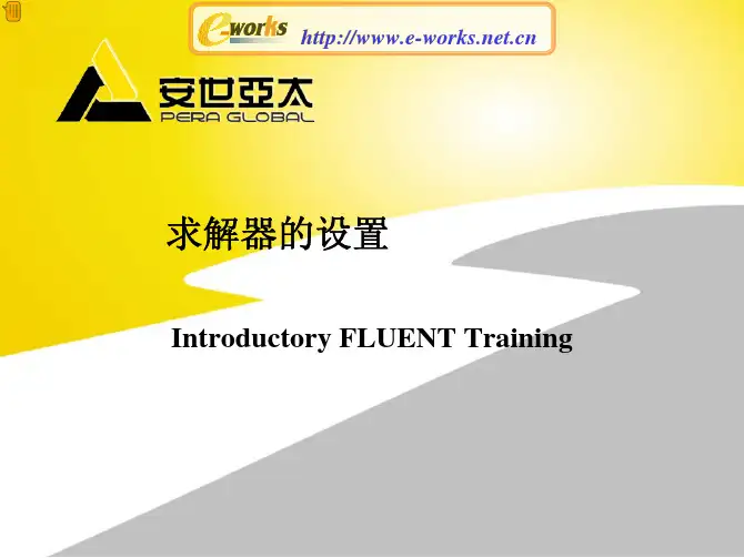 FLUENT求解器的设置