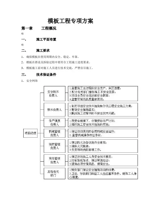 模板工程专项方案
