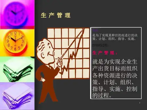 生产管理培训ppt课件