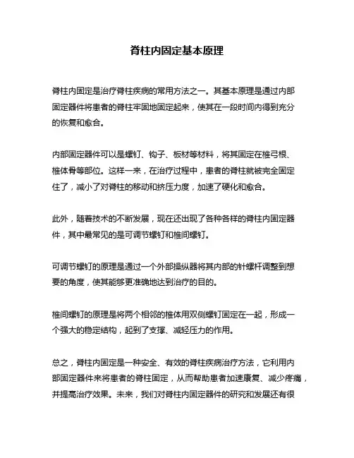 脊柱内固定基本原理