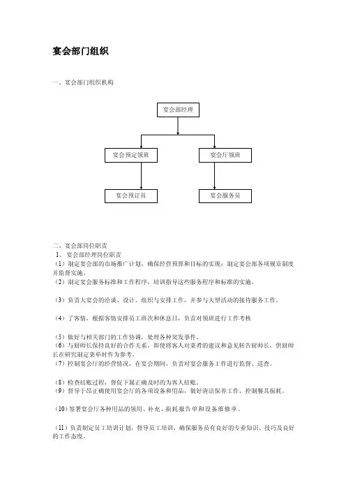 宴会组织结构[欣赏]