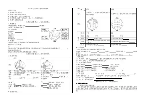 1.1补充材料地球经纬网学案2021-2022学年人教版（2019）高中地理选择性必修1