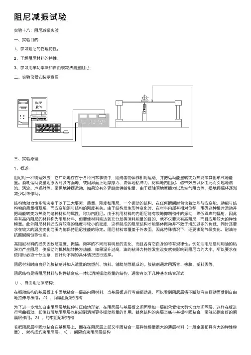 阻尼减振试验
