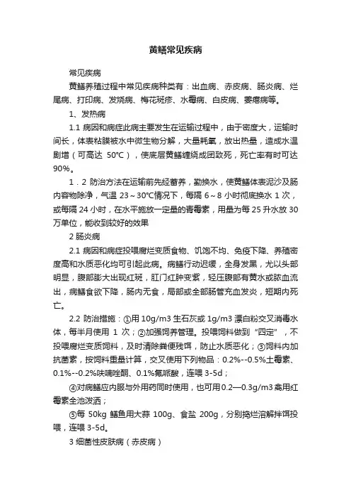 黄鳝常见疾病