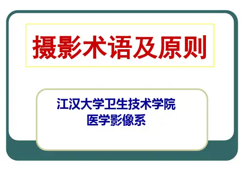 X线摄影术语及条件