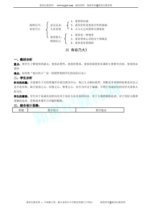 海纳百川 有容乃大课件