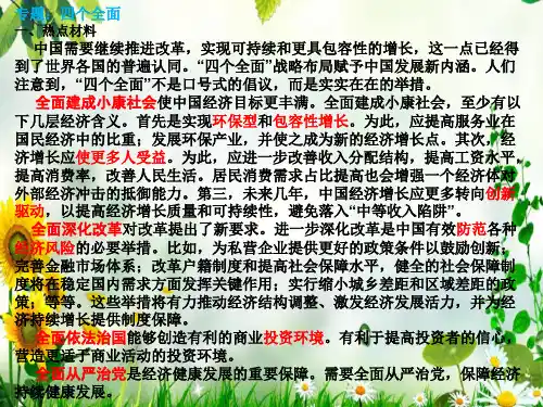 中考政治四个全面专题复习课件