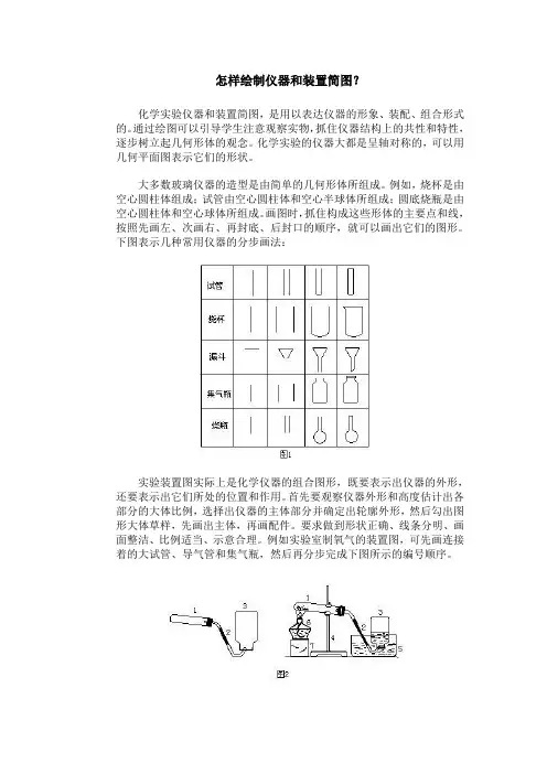 怎样绘制仪器和装置简图？