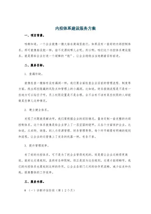 内控体系建设服务方案