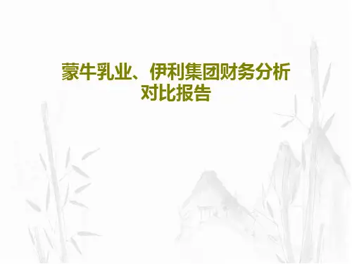 蒙牛乳业、伊利集团财务分析对比报告47页PPT