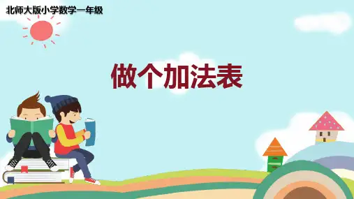 北师大版一年级数学上册第三单元《做个加法表》加与减(一)PPT精品课件