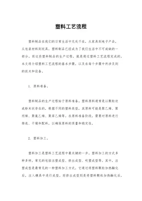 塑料工艺流程