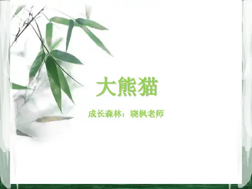 小班少儿绘画大熊猫ppt课件