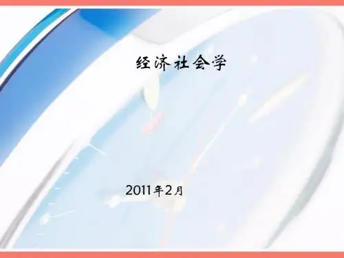 经济社会学讲义