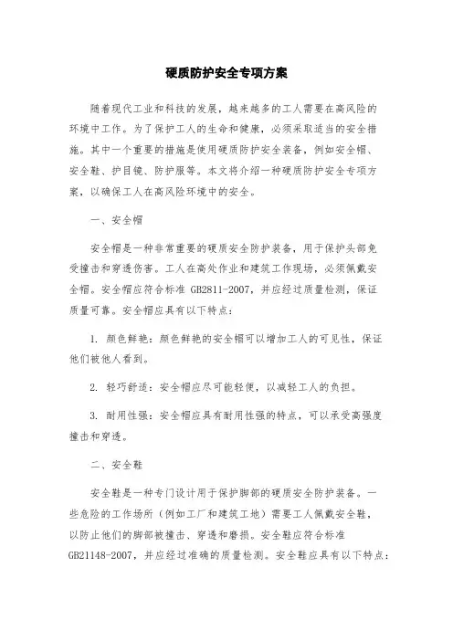 硬质防护安全专项方案