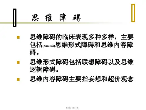 医学专题常见精神症状2861