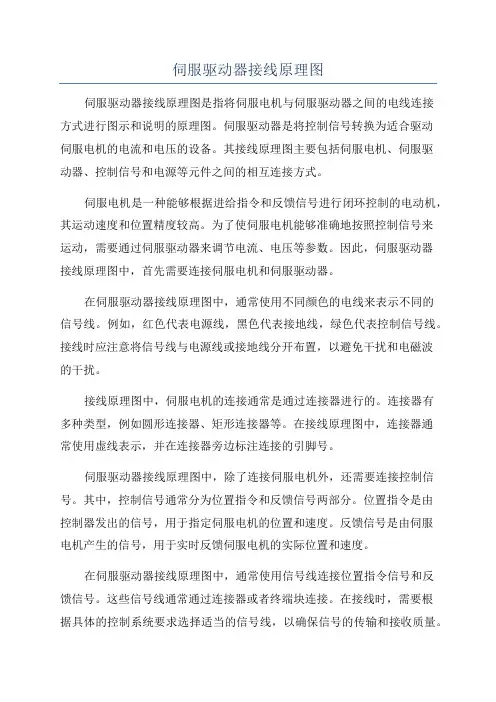 伺服驱动器接线原理图