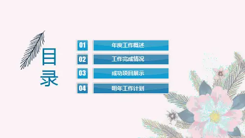 工作报告总结模板PPT课件