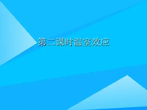 第二课时温室效应精选精品PPT