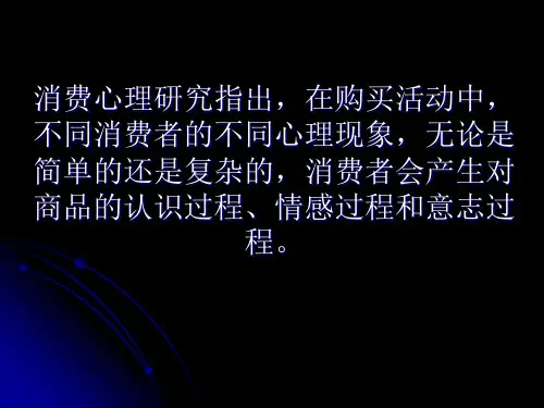 第二章 认清消费者心理活动过程