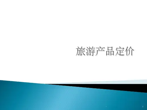 旅游产品定价 ppt